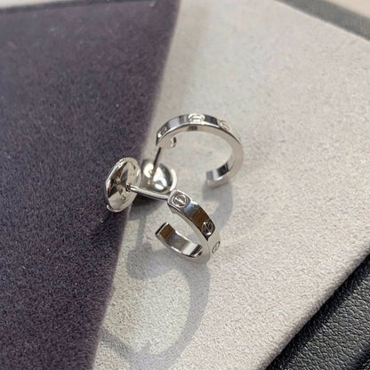 [OrnoraJewelry]LOVE EARRINGS 2.65MM SILVER