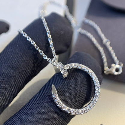 [OrnoraJewelry]JUSTE NECKLACE SILVER DIAMONDS