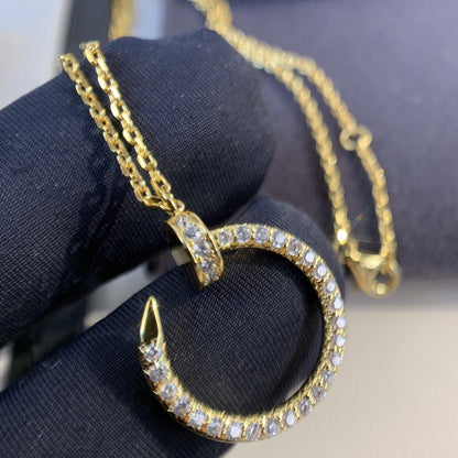 [OrnoraJewelry]JUSTE NECKLACE GOLD DIAMONDS