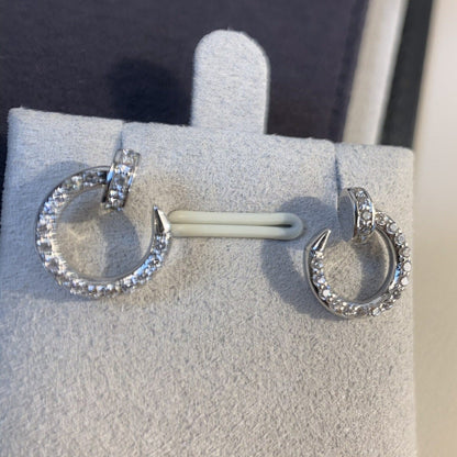 [OrnoraJewelry]JUSTE EARRINGS SILVER DIAMONDS