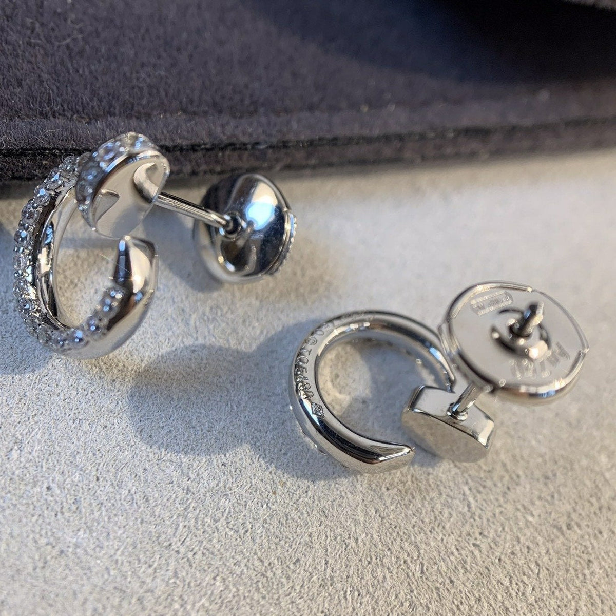 [OrnoraJewelry]JUSTE EARRINGS SILVER DIAMONDS