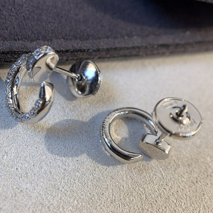 [OrnoraJewelry]JUSTE EARRINGS SILVER DIAMONDS