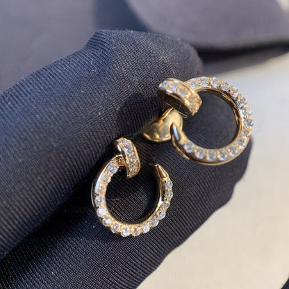 [OrnoraJewelry]JUSTE EARRINGS GOLD DIAMONDS