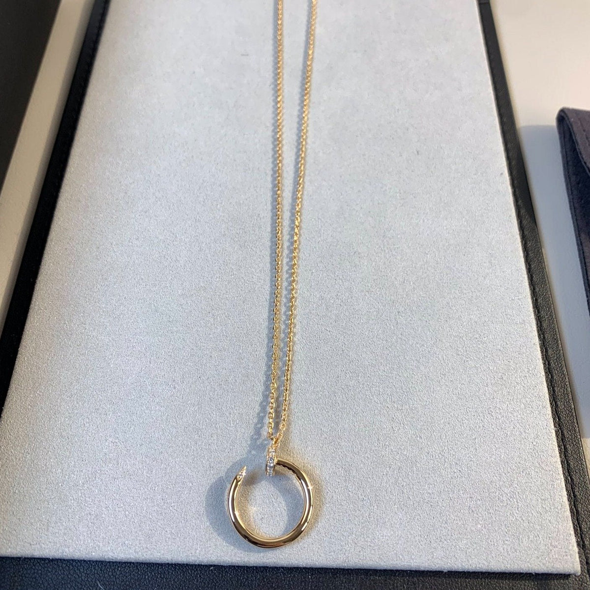 [OrnoraJewelry]JUSTE NECKLACE PINK GOLD
