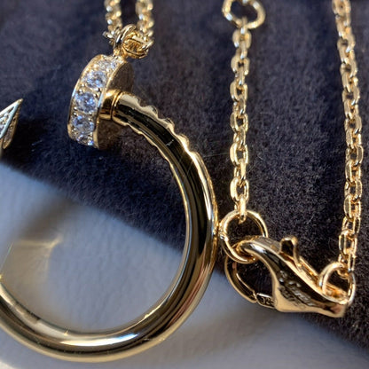 [OrnoraJewelry]JUSTE NECKLACE PINK GOLD
