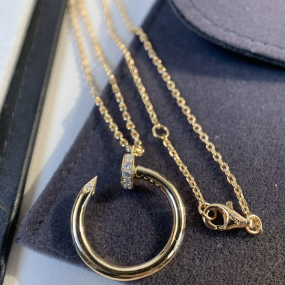 [OrnoraJewelry]JUSTE NECKLACE PINK GOLD