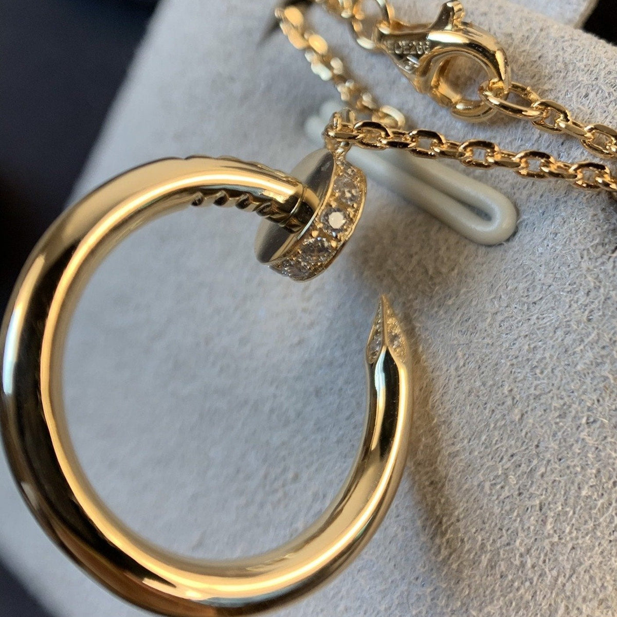 [OrnoraJewelry]JUSTE NECKLACE PINK GOLD