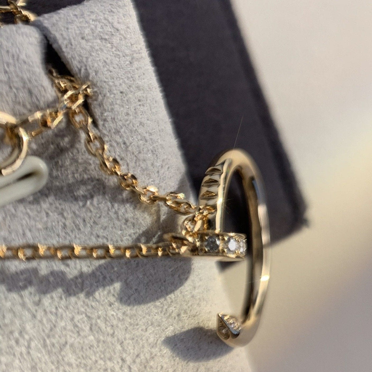 [OrnoraJewelry]JUSTE NECKLACE PINK GOLD