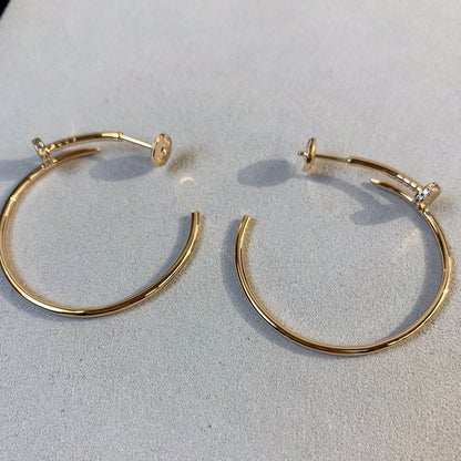 [OrnoraJewelry]JUSTE EARRINGS GOLD DIAMONDS 1.8MM