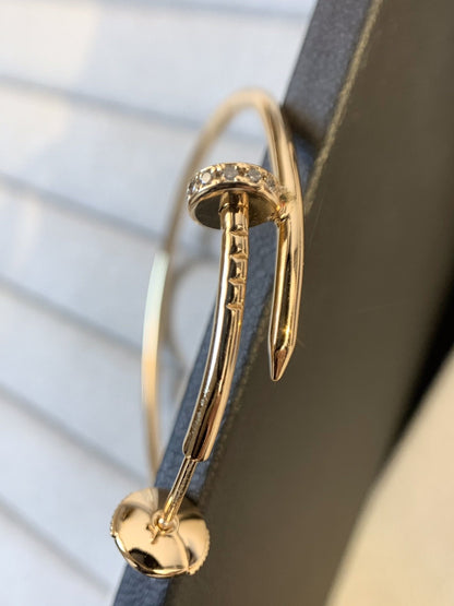 [OrnoraJewelry]JUSTE EARRINGS GOLD DIAMONDS 1.8MM