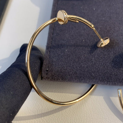 [OrnoraJewelry]JUSTE EARRINGS GOLD DIAMONDS 1.8MM