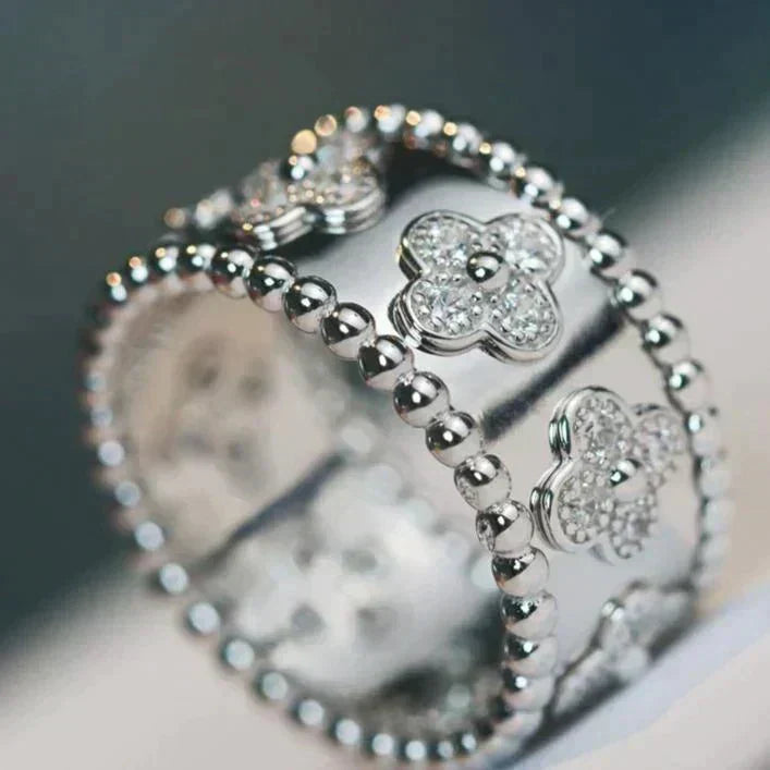 [OrnoraJewelry]CLOVER KALEIDOSCOPE RING 10MM