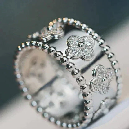 [OrnoraJewelry]CLOVER KALEIDOSCOPE RING 10MM