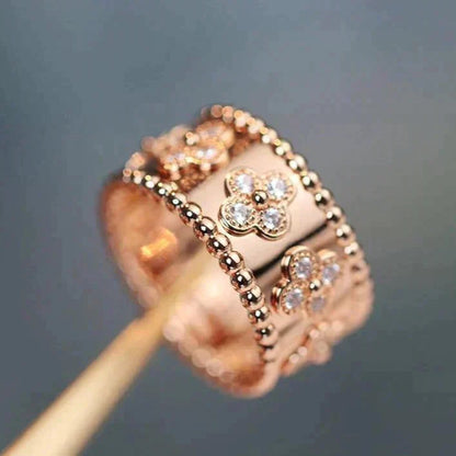 [OrnoraJewelry]CLOVER KALEIDOSCOPE RING 10MM