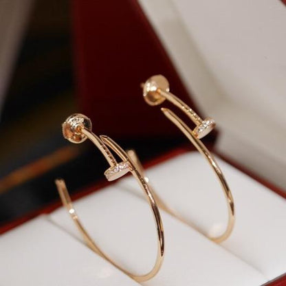 [OrnoraJewelry]JUSTE EARRINGS DIAMONDS 1.8MM