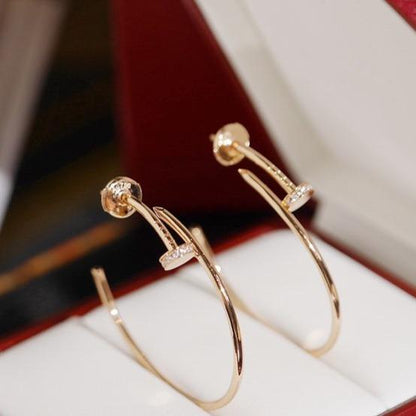 [OrnoraJewelry]JUSTE EARRINGS DIAMONDS 1.8MM