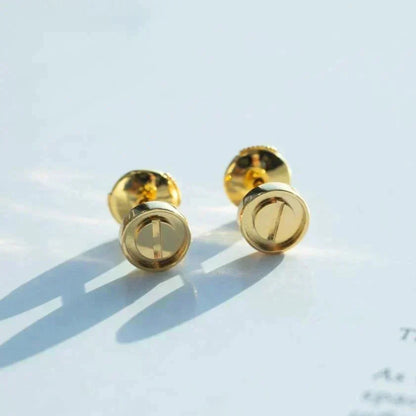[OrnoraJewelry]LOVE EARRINGS GOLD 10MM