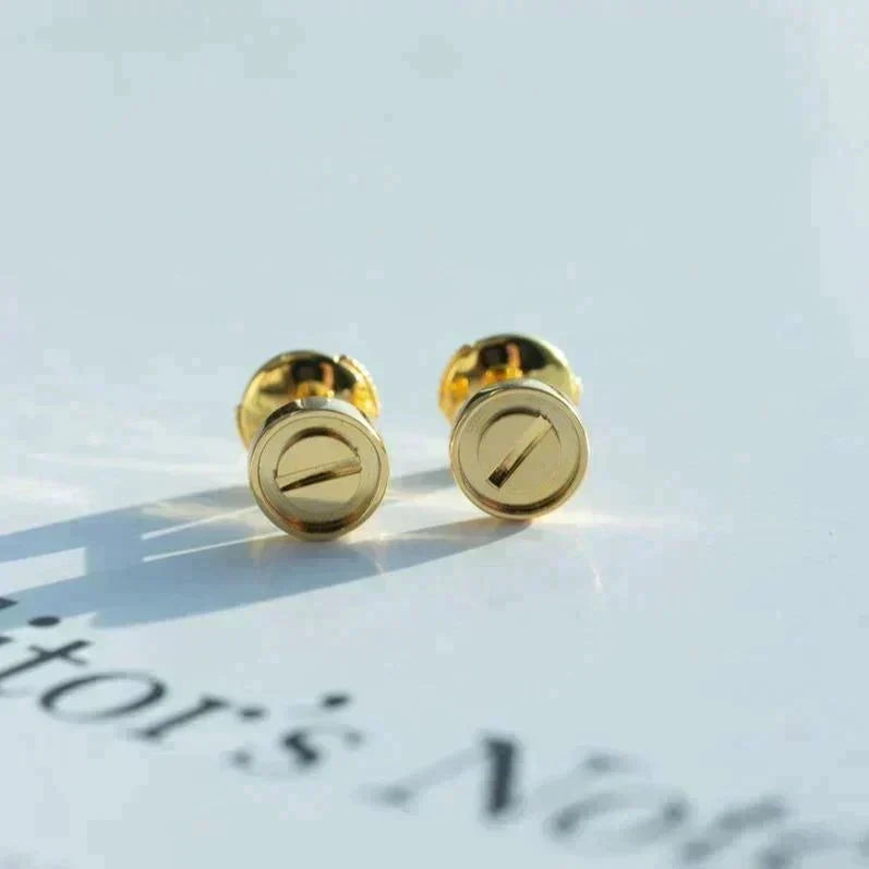 [OrnoraJewelry]LOVE EARRINGS GOLD 10MM