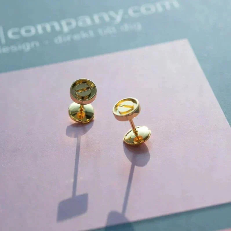 [OrnoraJewelry]LOVE EARRINGS GOLD 10MM