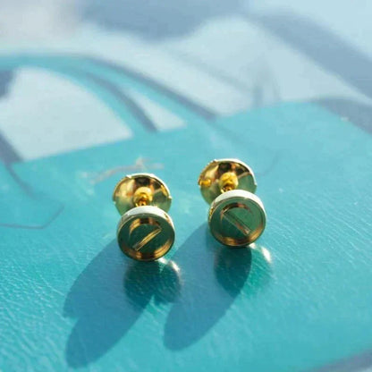 [OrnoraJewelry]LOVE EARRINGS GOLD 10MM
