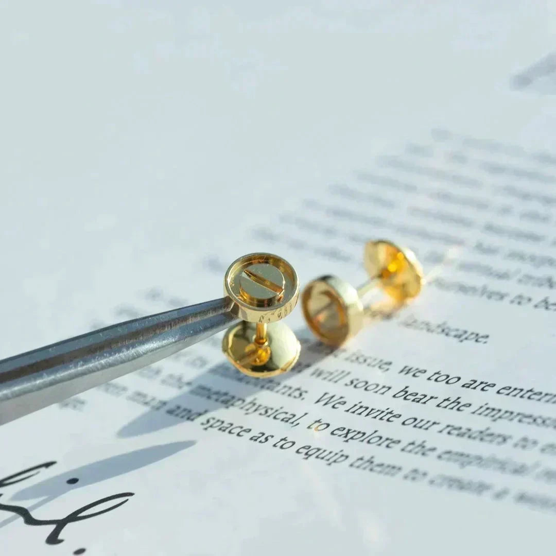 [OrnoraJewelry]LOVE EARRINGS GOLD 10MM