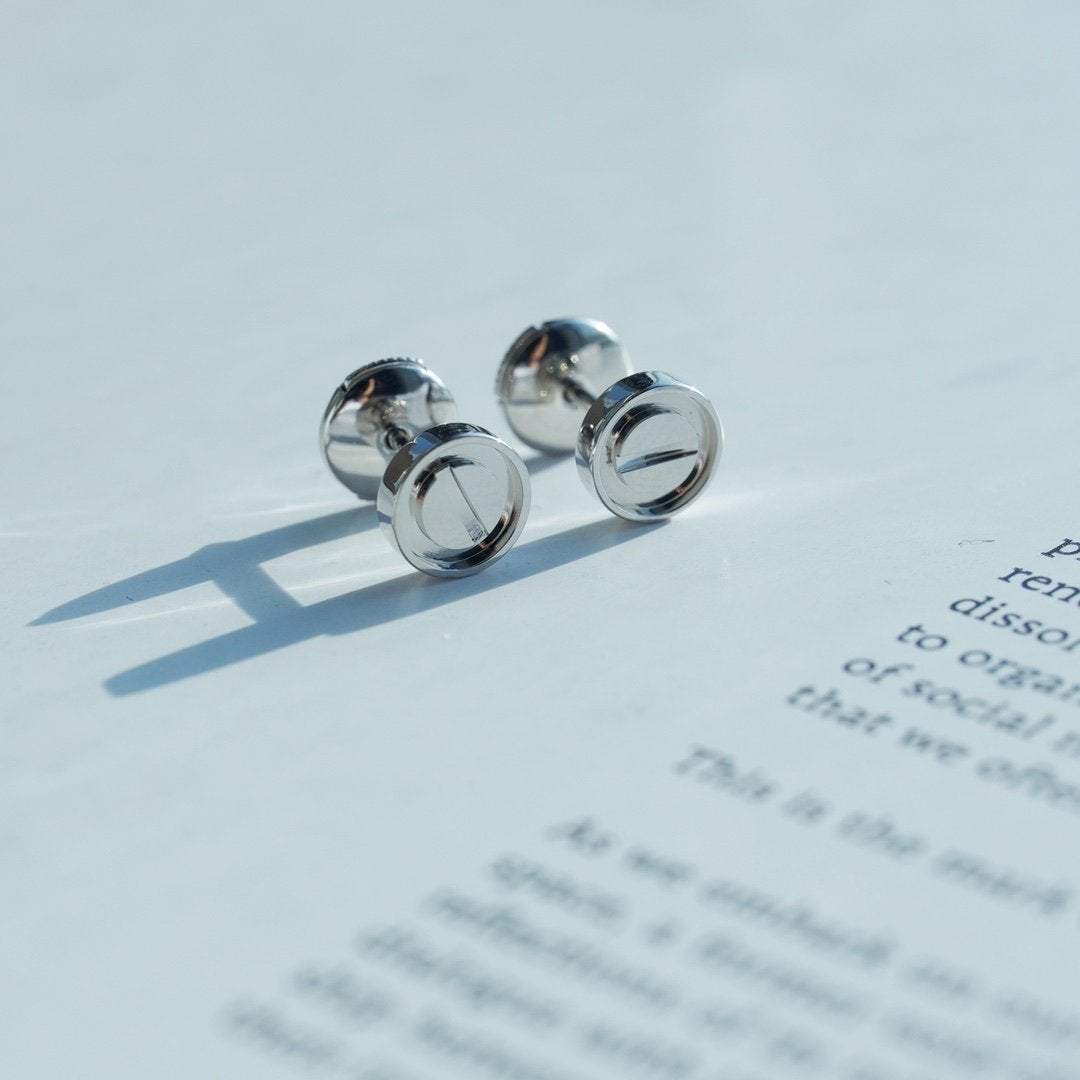 [OrnoraJewelry]LOVE EARRINGS SILVER 10MM