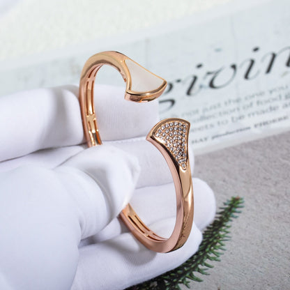 [OrnoraJewelry]DREAM BRACELET OPEN PINK GOLD MOP DIAMOND