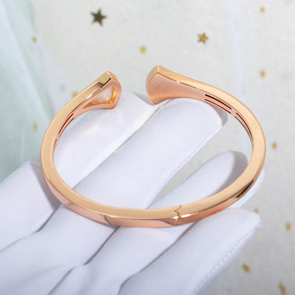[OrnoraJewelry]DREAM BRACELET OPEN PINK GOLD MOP DIAMOND