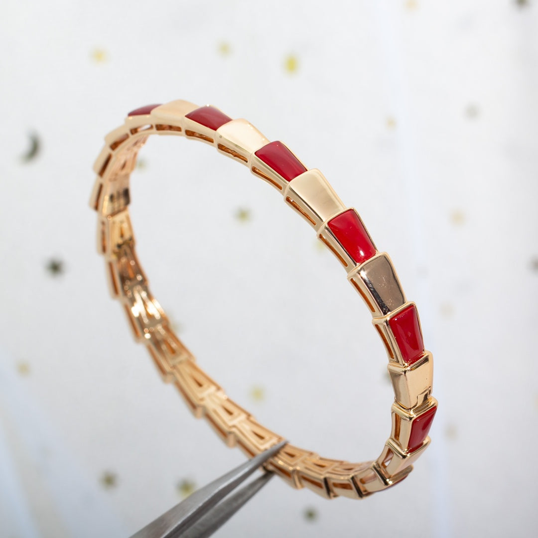 [OrnoraJewelry]SERPENTI BRACELET PINK GOLD RUBELLITE