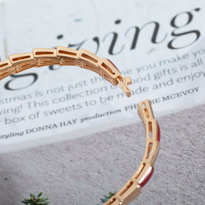 [OrnoraJewelry]SERPENTI BRACELET PINK GOLD RUBELLITE