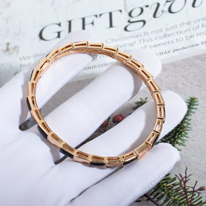 [OrnoraJewelry]SERPENTI BRACELET PINK GOLD ONYX