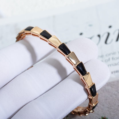 [OrnoraJewelry]SERPENTI BRACELET PINK GOLD ONYX