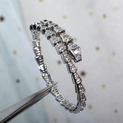 [OrnoraJewelry]SERPENTI BRACELET 6MM SILVER DIAMOND