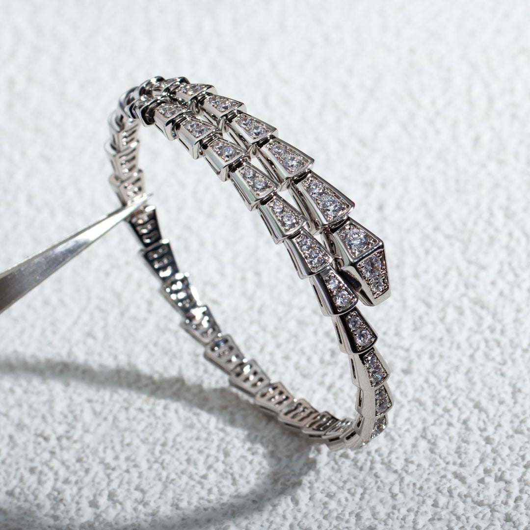 [OrnoraJewelry]SERPENTI BRACELET 6MM SILVER DIAMOND