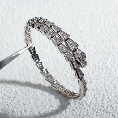 [OrnoraJewelry]SERPENTI BRACELET 6MM SILVER DIAMOND