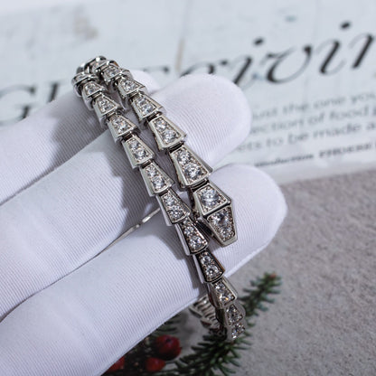 [OrnoraJewelry]SERPENTI BRACELET 6MM SILVER DIAMOND