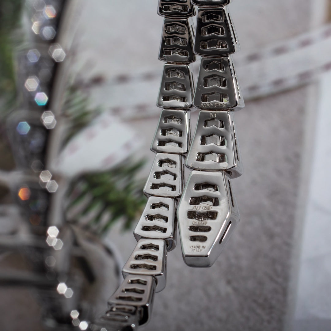 [OrnoraJewelry]SERPENTI BRACELET 6MM SILVER DIAMOND