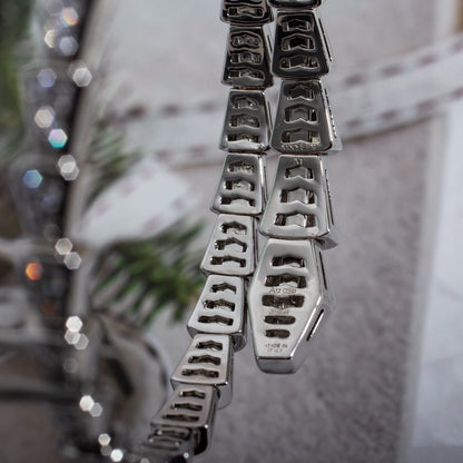 [OrnoraJewelry]SERPENTI BRACELET 6MM SILVER DIAMOND