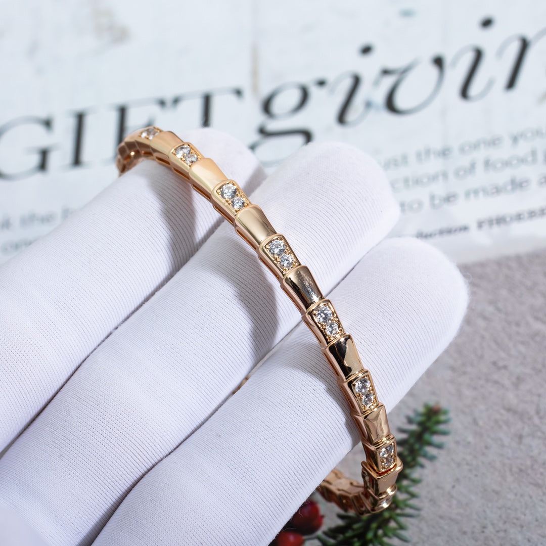 [Ornora Jewelry]SERPENTI SMALL BRACELET PINK GOLD DIAMOND