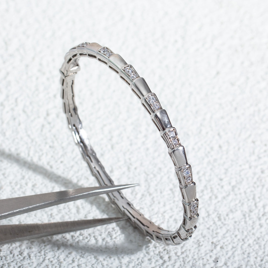 [OrnoraJewelry]SERPENTI BRACELET SILVER DIAMOND