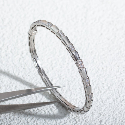 [OrnoraJewelry]SERPENTI BRACELET SILVER DIAMOND