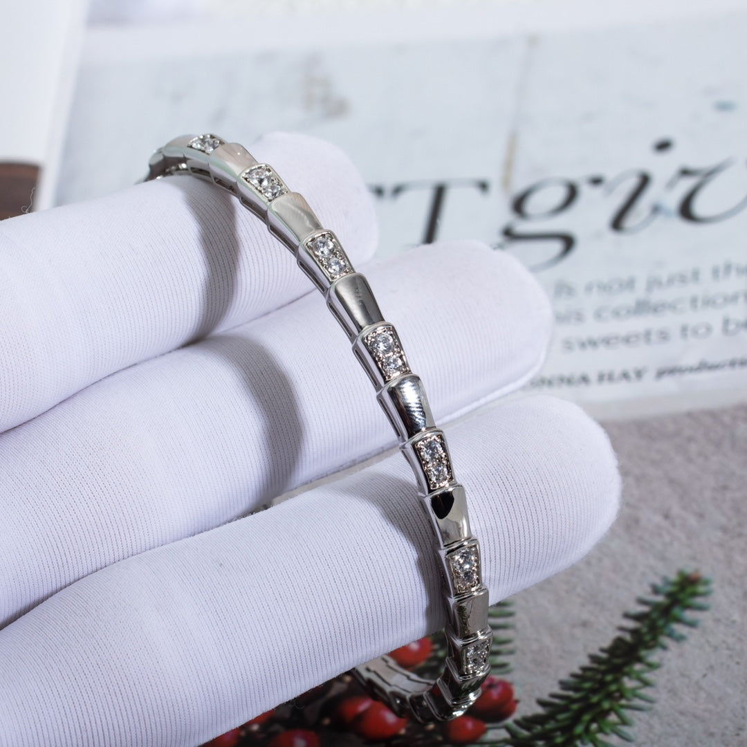 [OrnoraJewelry]SERPENTI BRACELET SILVER DIAMOND