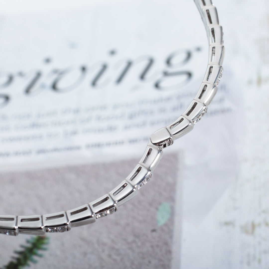 [OrnoraJewelry]SERPENTI BRACELET SILVER DIAMOND