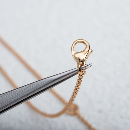 [OrnoraJewelry]PARENTESI NECKLACE PINK GOLD