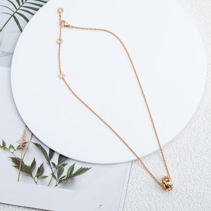 [OrnoraJewelry]PARENTESI NECKLACE PINK GOLD