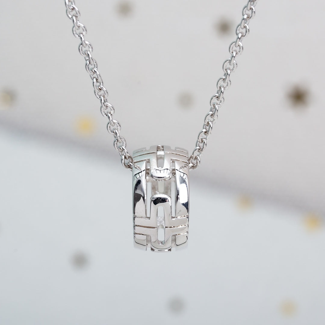 [OrnoraJewelry]PARENTESI NECKLACE SILVER
