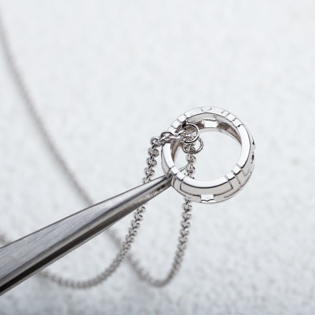 [OrnoraJewelry]PARENTESI NECKLACE SILVER