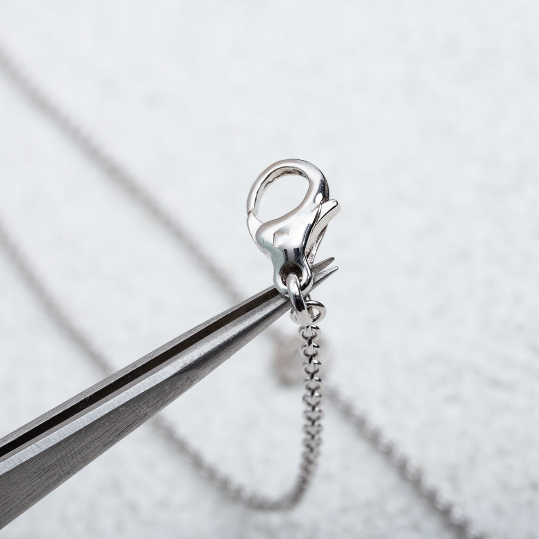 [OrnoraJewelry]PARENTESI NECKLACE SILVER