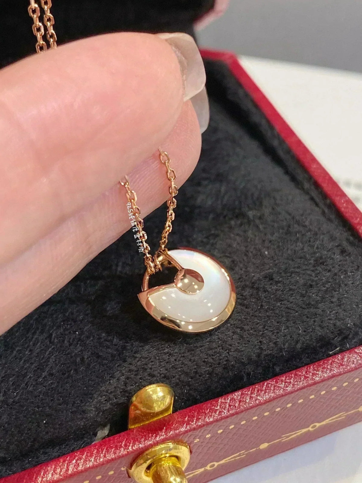 [OrnoraJewelry]AMULETTE ROSE GOLD MOP NECKLACE