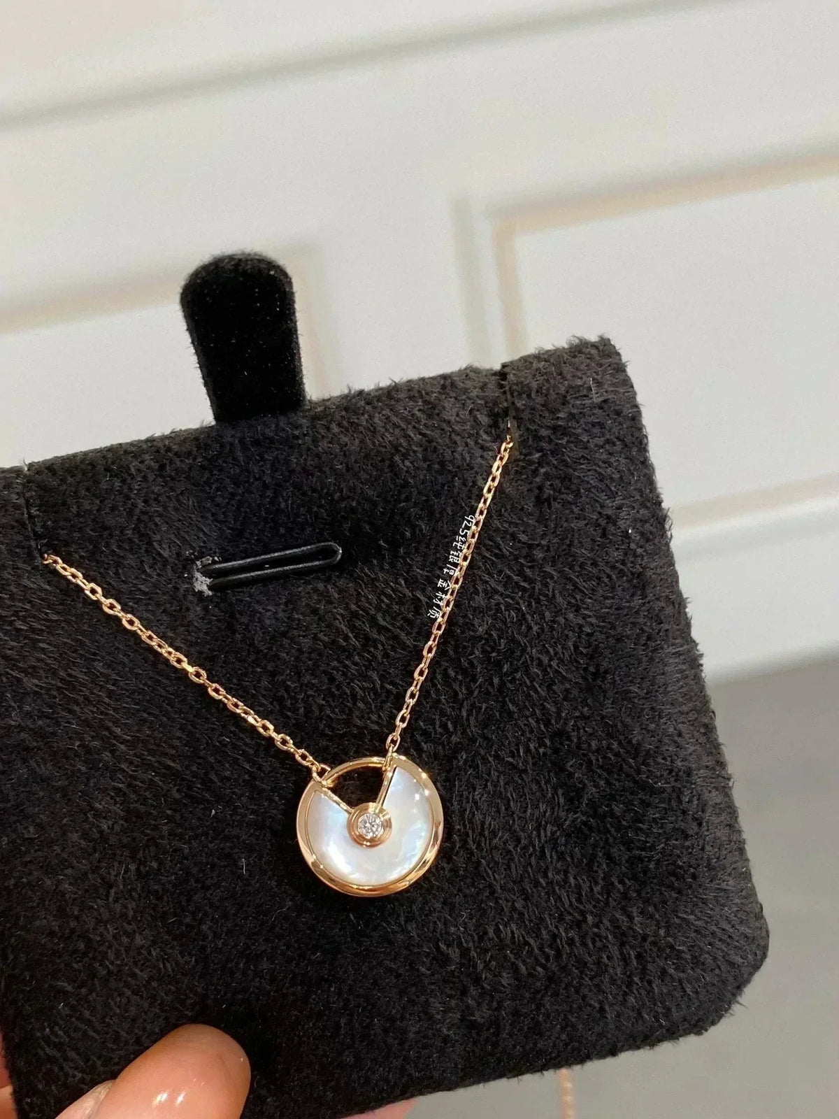 [OrnoraJewelry]AMULETTE ROSE GOLD MOP NECKLACE